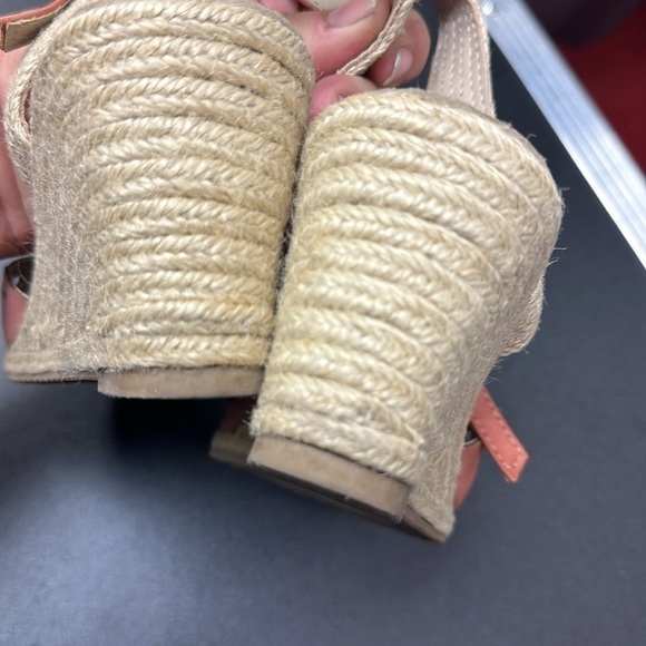 Rialto mauve espadrille closed toe women’s wedge sandals ankle buckle size 9 - Picture 5 of 8